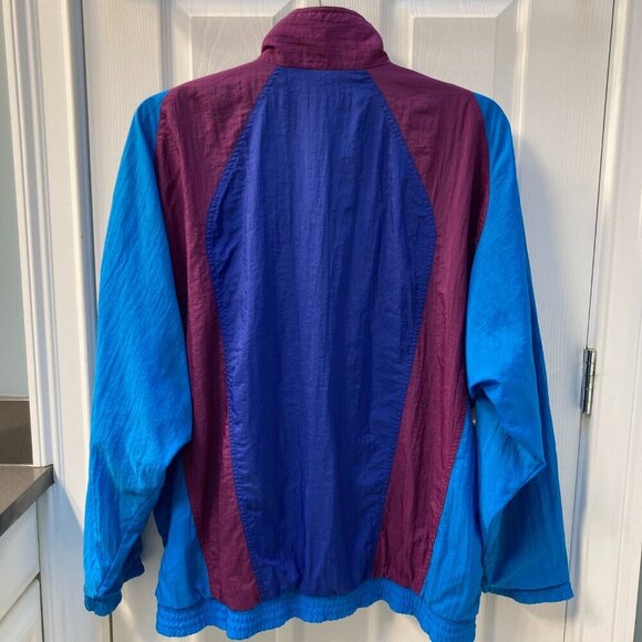 Vintage 90s Adidas Windbreaker Full Zip Trefoil Track Jacket Size Large - Picture 6 of 10